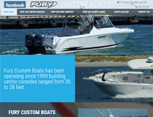 Tablet Screenshot of furycustomboats.com.au